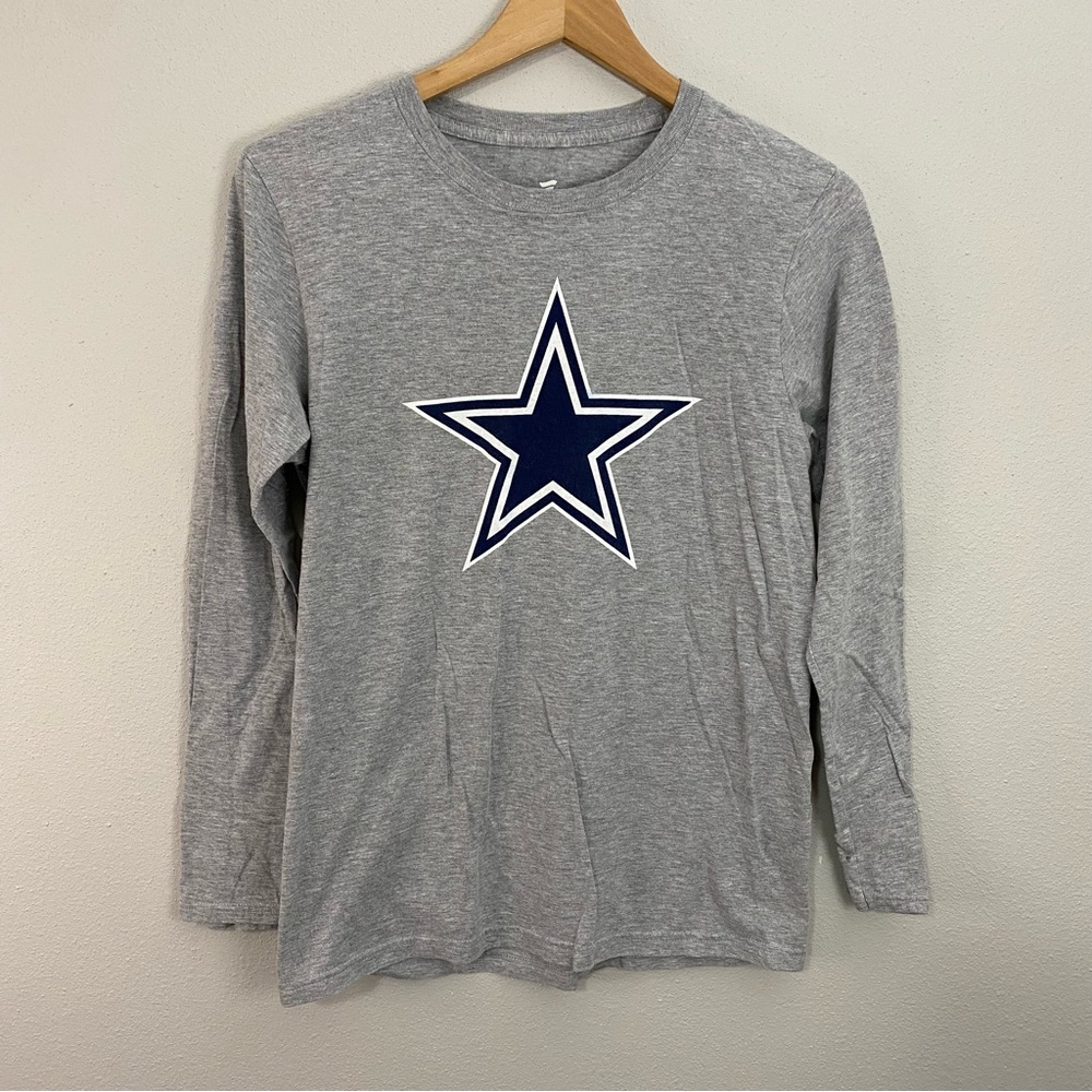 Fanatics Dallas Cowboys Star Grey Long Sleeve‎ Women's Size Small